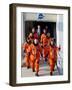 Commander Eileen Collins with Space Shuttle Mission 114 Crew En Route to the Launch Pad, Jul 2005-null-Framed Photo