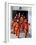 Commander Eileen Collins with Space Shuttle Mission 114 Crew En Route to the Launch Pad, Jul 2005-null-Framed Photo