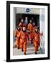 Commander Eileen Collins with Space Shuttle Mission 114 Crew En Route to the Launch Pad, Jul 2005-null-Framed Photo