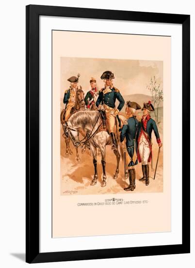 Commander in Chief, Aide de Camp, Line Officers-H.a. Ogden-Framed Art Print