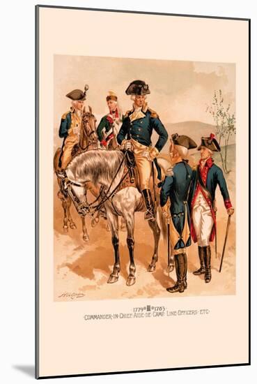 Commander in Chief, Aide de Camp, Line Officers-H.a. Ogden-Mounted Art Print