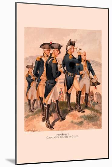 Commander in Chief and Staff-H.a. Ogden-Mounted Art Print