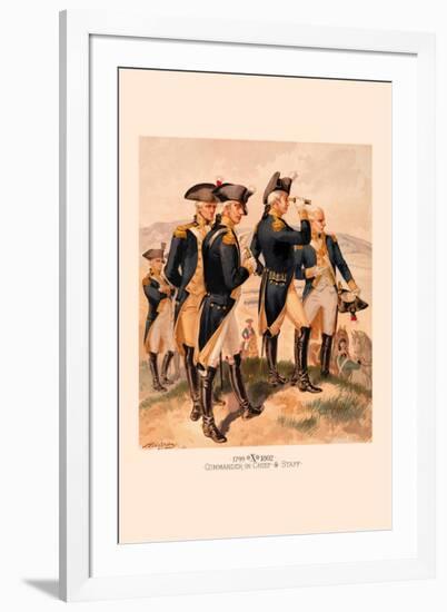 Commander in Chief and Staff-H.a. Ogden-Framed Art Print