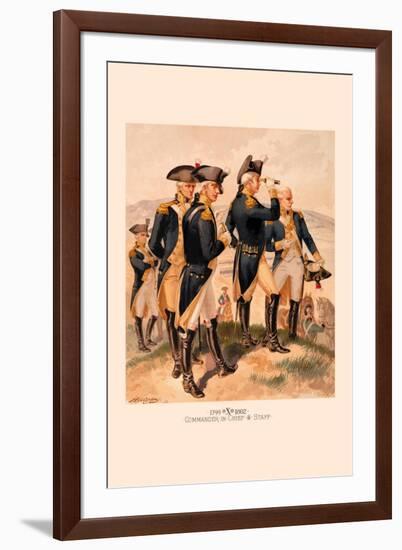 Commander in Chief and Staff-H.a. Ogden-Framed Art Print