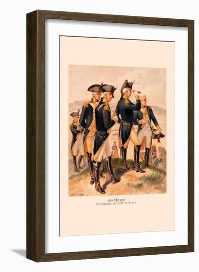 Commander in Chief and Staff-H.a. Ogden-Framed Art Print