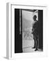 Commander-In-Chief of the Swiss Army General Henri Guisan Standing in Doorway-null-Framed Photographic Print