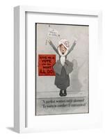 Commanding Suffragette: Just Give Me the Vote and See What Ill Do!-null-Framed Photographic Print