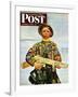 "Commando Kid," Saturday Evening Post Cover, October 14, 1944-Howard Scott-Framed Giclee Print