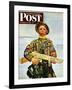 "Commando Kid," Saturday Evening Post Cover, October 14, 1944-Howard Scott-Framed Giclee Print