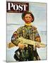 "Commando Kid," Saturday Evening Post Cover, October 14, 1944-Howard Scott-Mounted Giclee Print