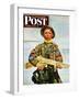 "Commando Kid," Saturday Evening Post Cover, October 14, 1944-Howard Scott-Framed Giclee Print