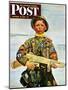 "Commando Kid," Saturday Evening Post Cover, October 14, 1944-Howard Scott-Mounted Giclee Print