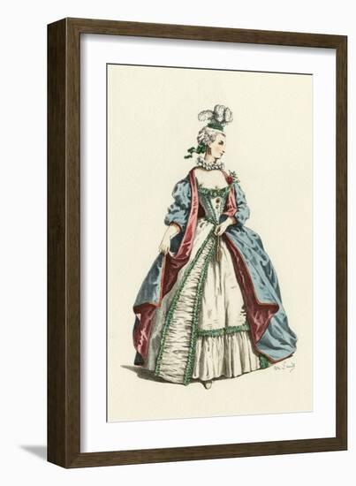 Commedia Del'Arte Silvia-Maurice Sand-Framed Art Print