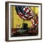 "Commemorating Lincoln's Birthday," February 12, 1944-John Atherton-Framed Giclee Print