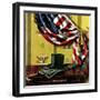 "Commemorating Lincoln's Birthday," February 12, 1944-John Atherton-Framed Giclee Print