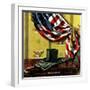 "Commemorating Lincoln's Birthday," February 12, 1944-John Atherton-Framed Premium Giclee Print