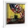 "Commemorating Lincoln's Birthday," February 12, 1944-John Atherton-Framed Giclee Print