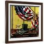 "Commemorating Lincoln's Birthday," February 12, 1944-John Atherton-Framed Giclee Print