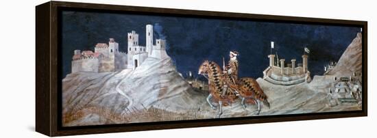 Commemoration ..At the Siege of Montemassi..., 1328-Simone Martini-Framed Stretched Canvas