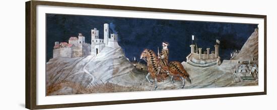 Commemoration ..At the Siege of Montemassi..., 1328-Simone Martini-Framed Premium Giclee Print