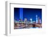 Commemoration Lights Manhattan-null-Framed Art Print