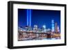 Commemoration Lights Manhattan-null-Framed Art Print