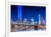 Commemoration Lights Manhattan-null-Framed Art Print