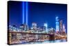 Commemoration Lights Manhattan-null-Stretched Canvas