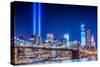 Commemoration Lights Manhattan-null-Stretched Canvas