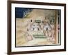 Commemoration of Guidoriccio Da Fogliano at the Siege of Montemassi, Detail of the Military…-Simone Martini-Framed Giclee Print