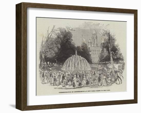 Commemoration of Independence at New York, Scene in the Park-null-Framed Giclee Print