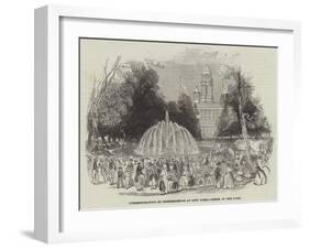 Commemoration of Independence at New York, Scene in the Park-null-Framed Giclee Print