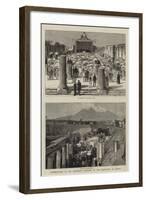 Commemoration of the Eighteenth Centenary of the Destruction of Pompeii-null-Framed Giclee Print