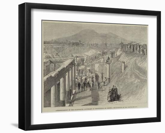 Commemoration of the Eighteenth Centenary of the Destruction of Pompeii-Thomas Harrington Wilson-Framed Giclee Print