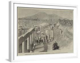 Commemoration of the Eighteenth Centenary of the Destruction of Pompeii-Thomas Harrington Wilson-Framed Giclee Print