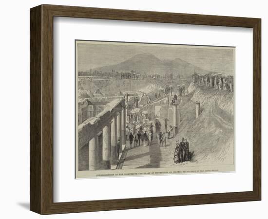 Commemoration of the Eighteenth Centenary of the Destruction of Pompeii-Thomas Harrington Wilson-Framed Giclee Print