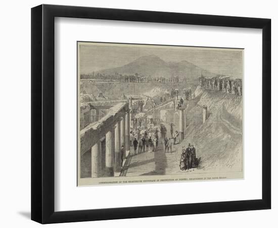 Commemoration of the Eighteenth Centenary of the Destruction of Pompeii-Thomas Harrington Wilson-Framed Giclee Print