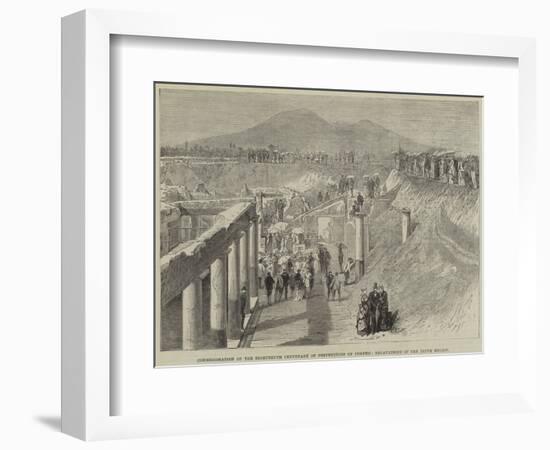 Commemoration of the Eighteenth Centenary of the Destruction of Pompeii-Thomas Harrington Wilson-Framed Giclee Print