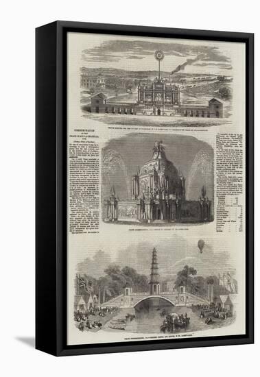 Commemoration of the Peace of Aix-La-Chapelle, 1748-null-Framed Stretched Canvas