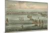 Commencement of the Battle of Trafalgar, 1805-Thomas Whitcombe-Mounted Giclee Print