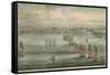 Commencement of the Battle of Trafalgar, 1805-Thomas Whitcombe-Framed Stretched Canvas