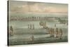 Commencement of the Battle of Trafalgar, 1805-Thomas Whitcombe-Stretched Canvas