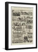 Commencement of the Hull, Barnsley, and West Riding Railway and Dock-null-Framed Giclee Print