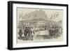 Commencement of the Norwegian Railway at Christiania-null-Framed Giclee Print