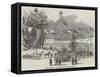 Commencement of the Quebec and Richmond Railway-null-Framed Stretched Canvas