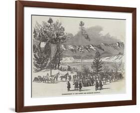 Commencement of the Quebec and Richmond Railway-null-Framed Giclee Print