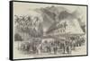 Commencement of the Works of the Petropolis Railway by the Emperor of Brazil-null-Framed Stretched Canvas