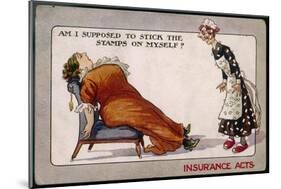 Comment on Lloyd George's National Insurance Act-null-Mounted Art Print