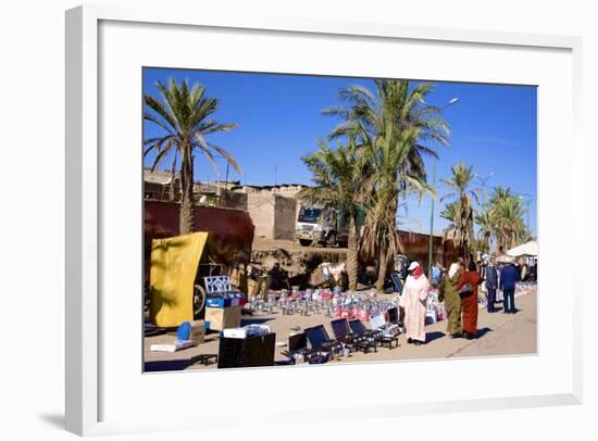Commerce Along the Street of the Medina, Marrakech, Morocco, North Africa, Africa-Guy Thouvenin-Framed Photographic Print