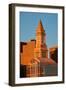 Commerce House Tower (built 1910) and Boston Skyline at sunrise as photographed from Lewis Wharf...-null-Framed Photographic Print